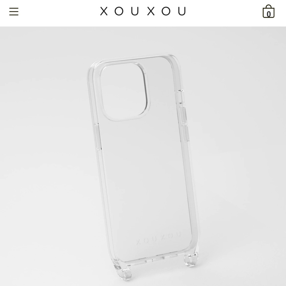 NWT XOU XOU Clear iPhone 13 Pro Phone Case With Eyelets